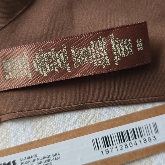 SKIMS Ultimate Push Up Plunge Bra Size:38C Jasper - Picture 5 of 5